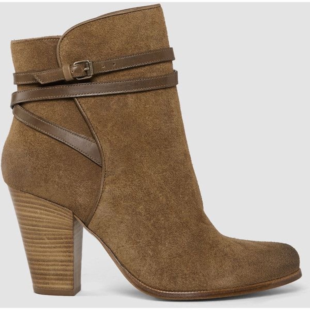 ALLSAINTS Victoria Heel Booties in Tobacco NEW - Picture 8 of 15